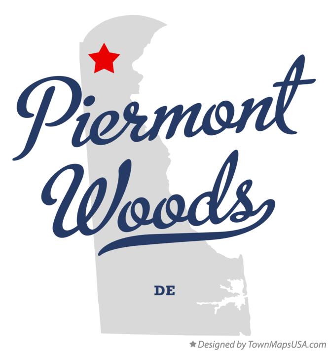 Map of Piermont Woods Delaware DE