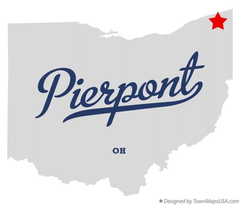 Map of Pierpont Ohio OH
