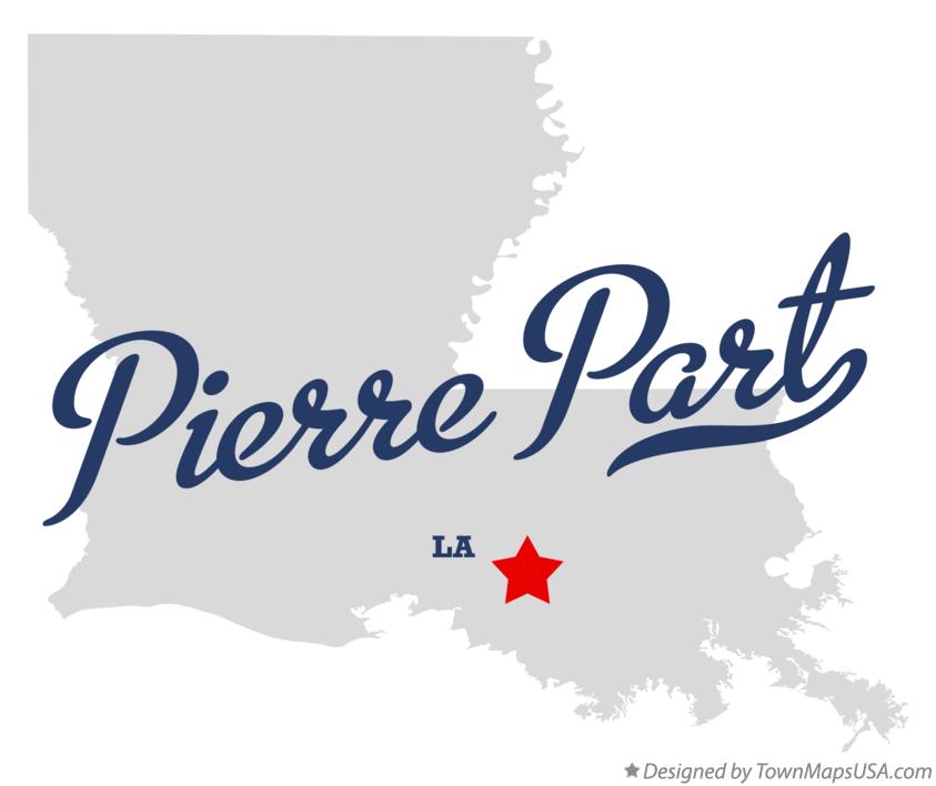 Map Of Pierre Part La Louisiana