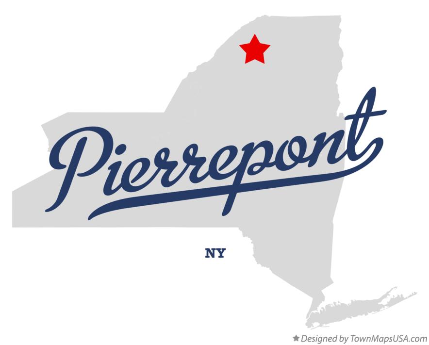 Map of Pierrepont New York NY