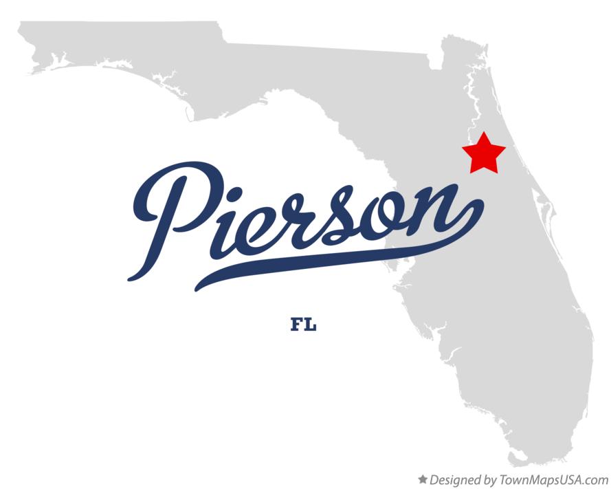 Map of Pierson Florida FL