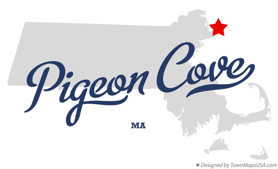 Map of Pigeon Cove Massachusetts MA