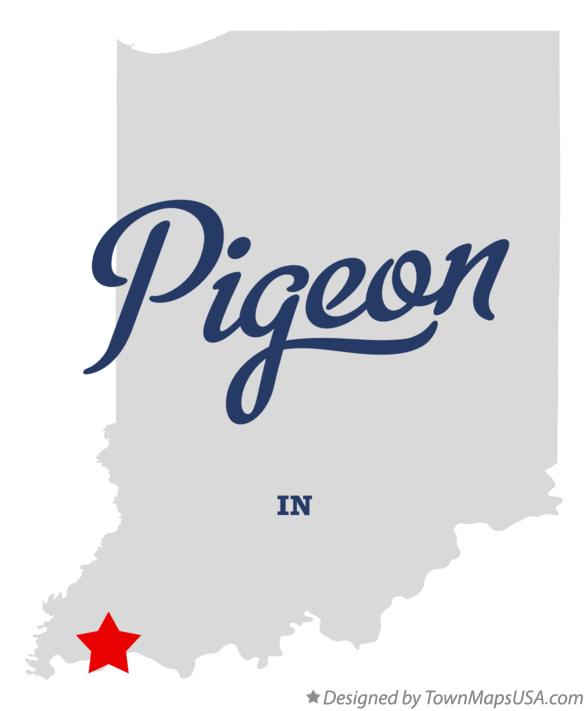 Map of Pigeon Indiana IN