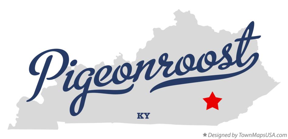 Map of Pigeonroost Kentucky KY