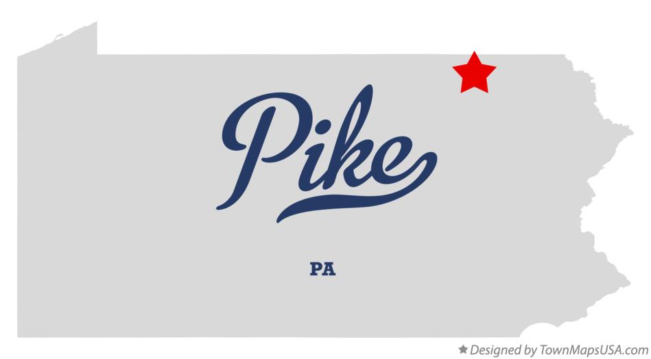 Map of Pike Pennsylvania PA