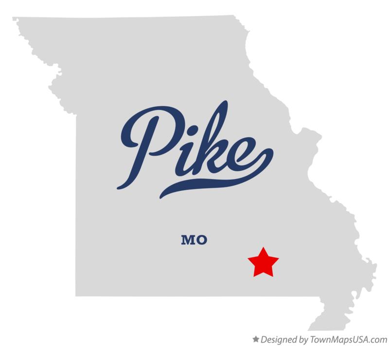 Map of Pike Missouri MO