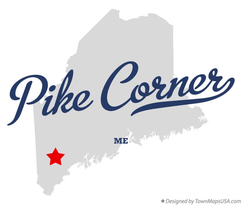 Map of Pike Corner Maine ME