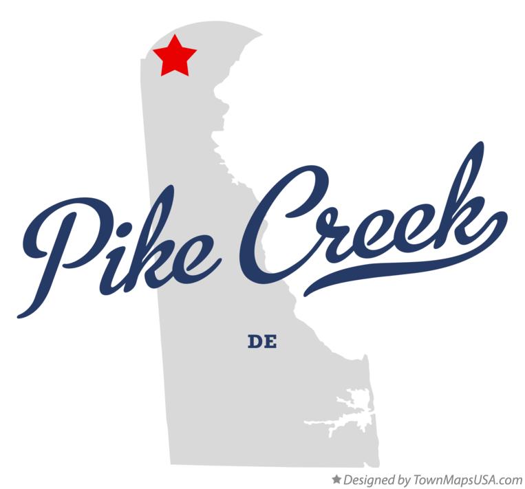 Map of Pike Creek Delaware DE