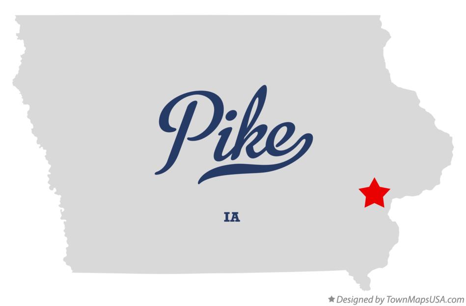 Map of Pike Iowa IA