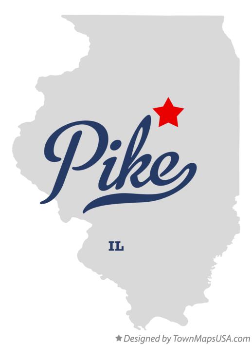 Map of Pike Illinois IL