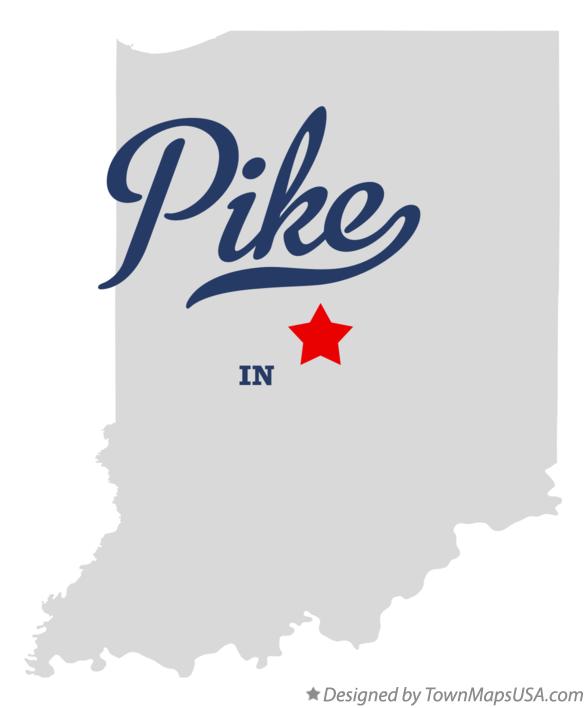 Map of Pike Indiana IN