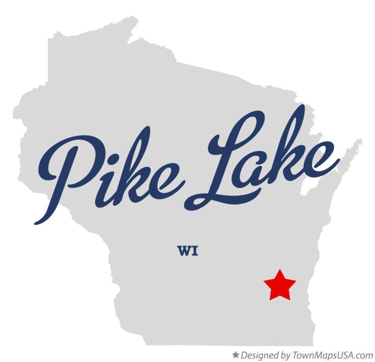 Map of Pike Lake Wisconsin WI