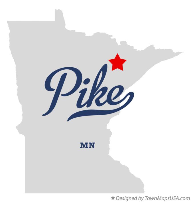 Map of Pike Minnesota MN