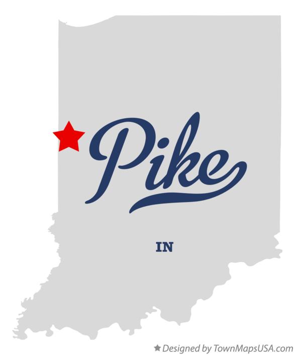 Map of Pike Indiana IN