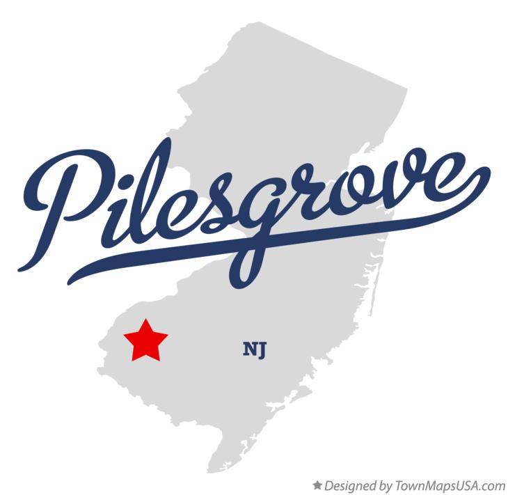 Map of Pilesgrove New Jersey NJ