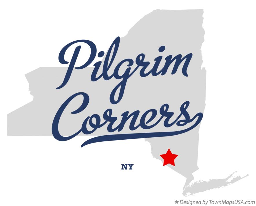 Map of Pilgrim Corners New York NY