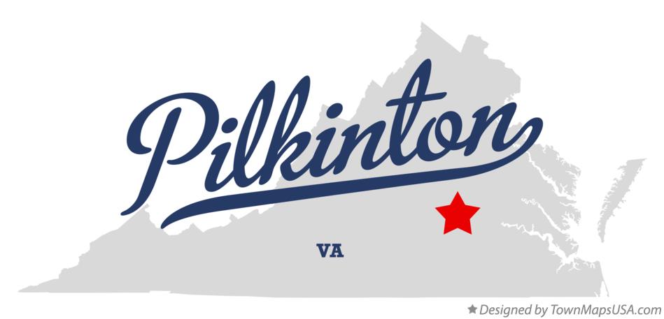 Map of Pilkinton Virginia VA