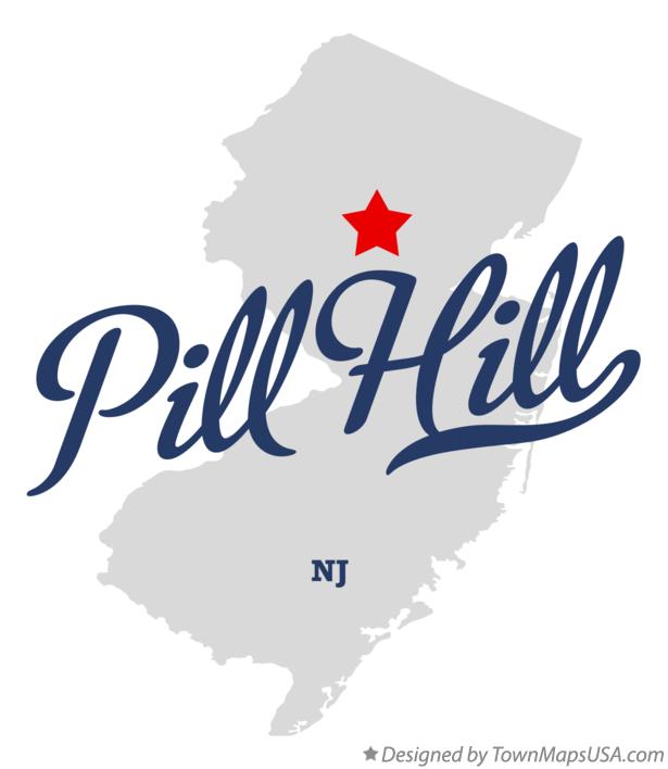 Map of Pill Hill New Jersey NJ