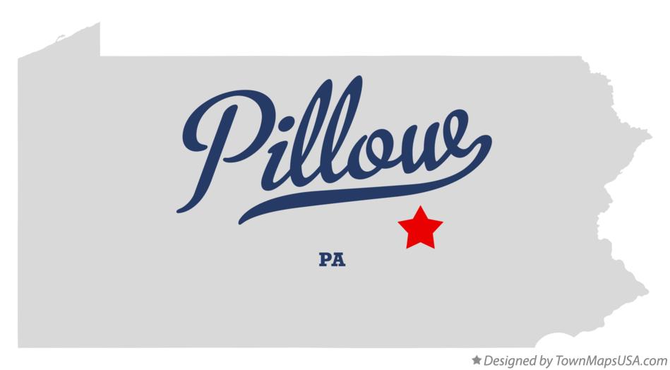 Map of Pillow Pennsylvania PA