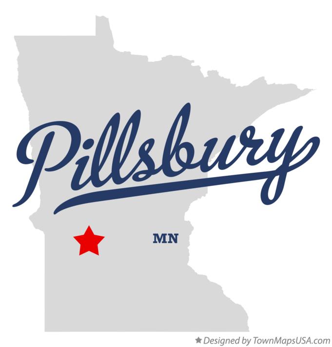 Map of Pillsbury Minnesota MN
