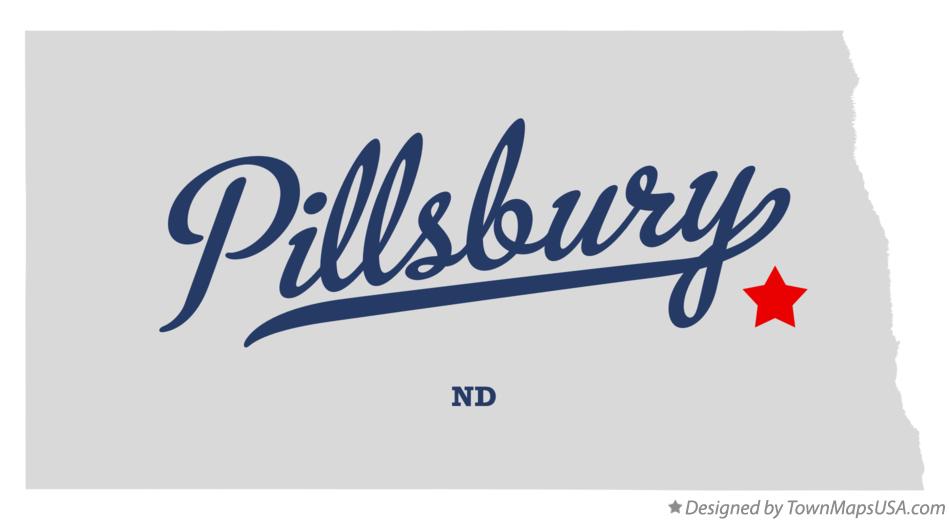 Map of Pillsbury North Dakota ND