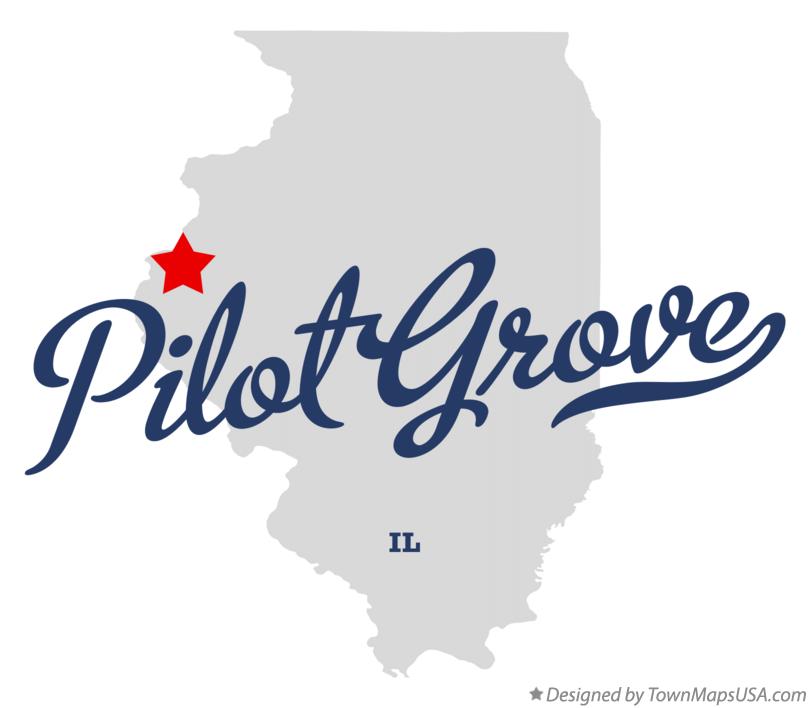 Map of Pilot Grove Illinois IL