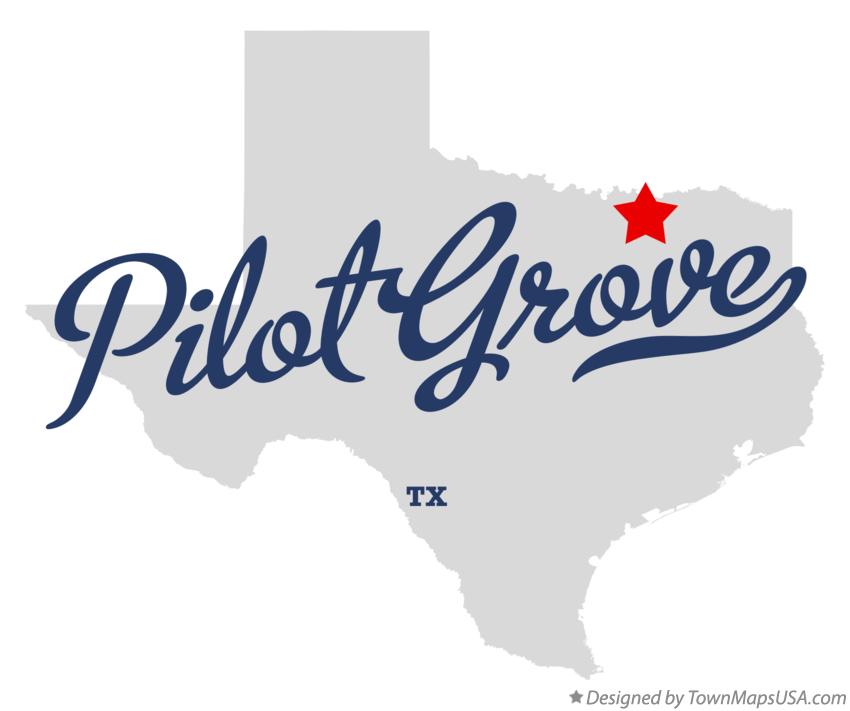 Map of Pilot Grove Texas TX