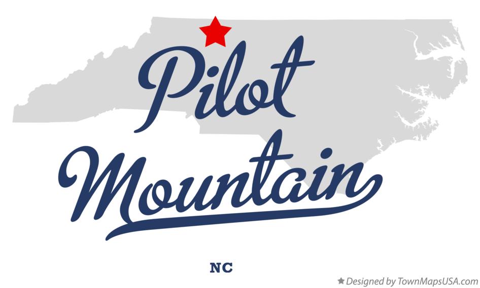 Map of Pilot Mountain North Carolina NC