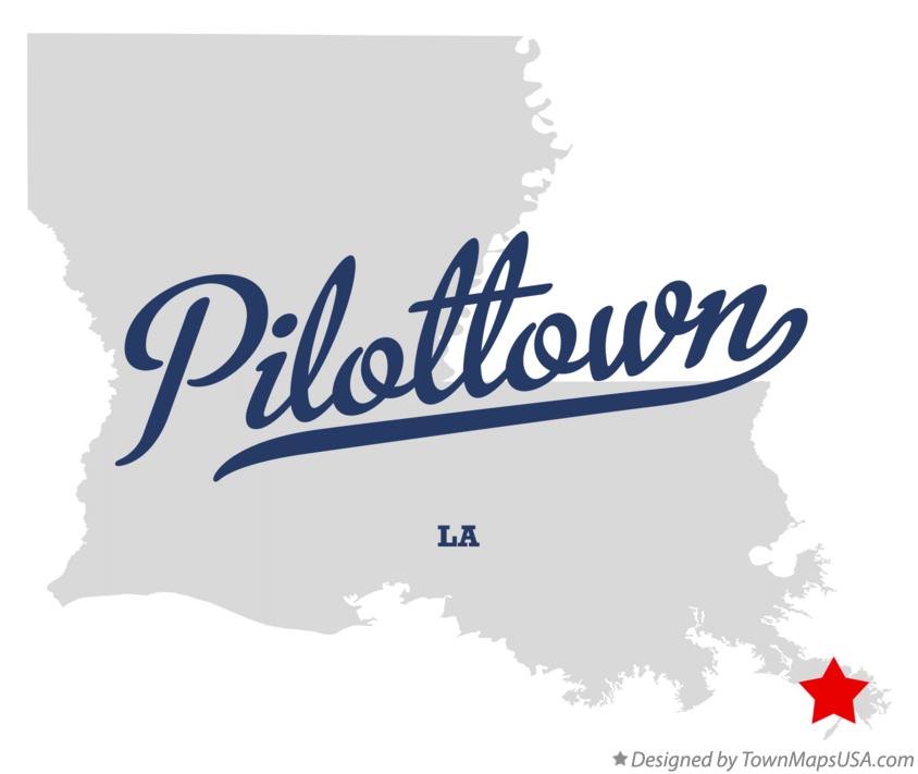 Map of Pilottown Louisiana LA
