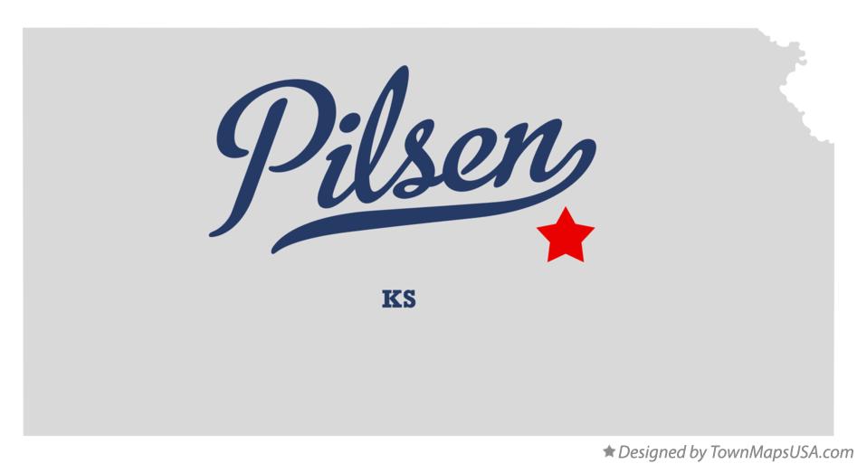 Map of Pilsen Kansas KS