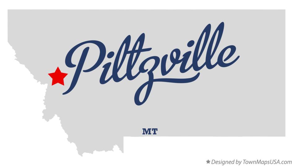 Map of Piltzville Montana MT