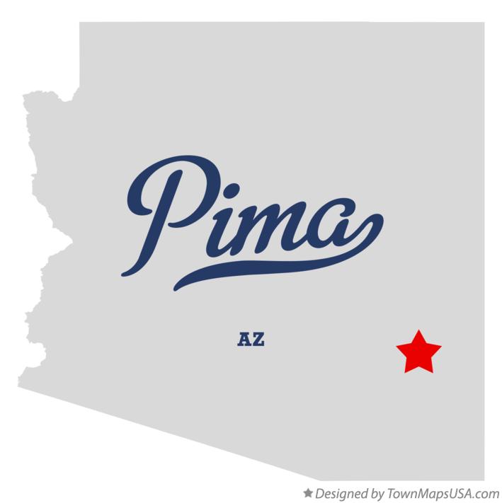 Map of Pima Arizona AZ