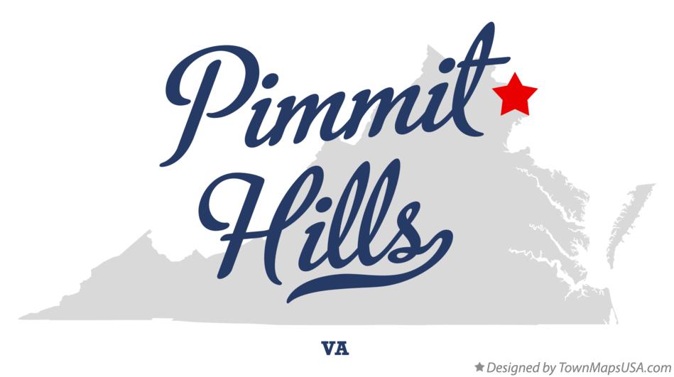 Map of Pimmit Hills Virginia VA