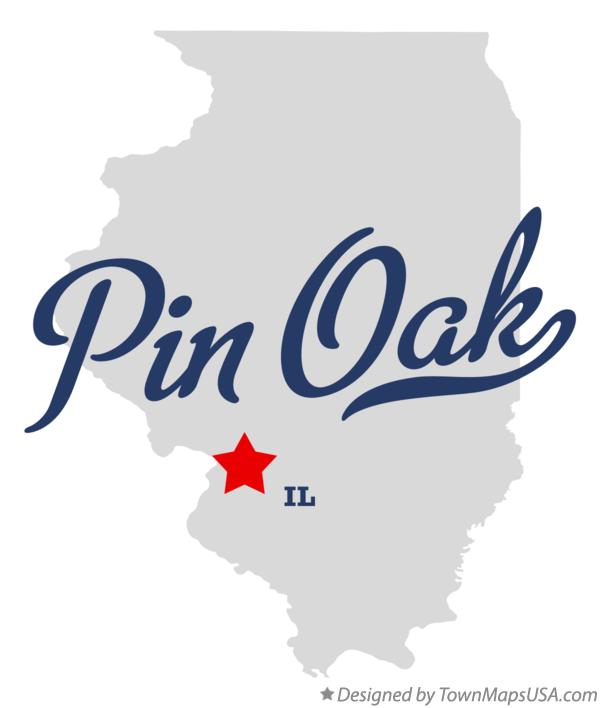 Map of Pin Oak Illinois IL