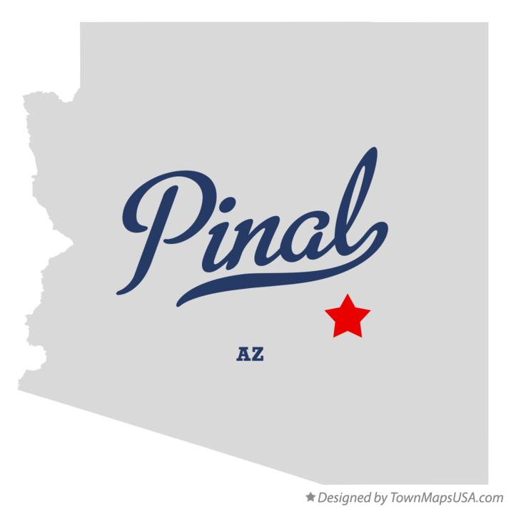 Map of Pinal Arizona AZ