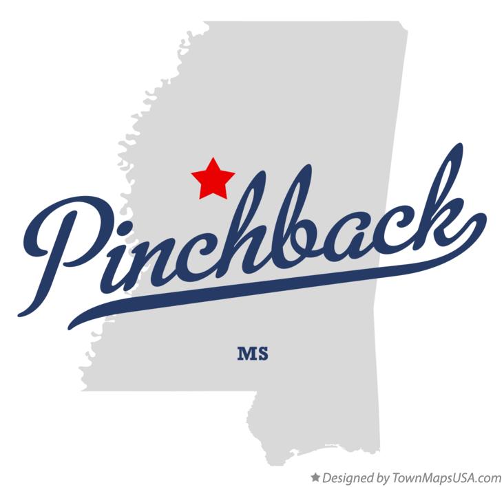 Map of Pinchback Mississippi MS