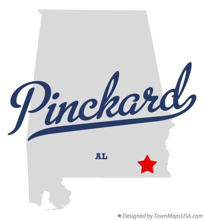 Map of Pinckard Alabama AL