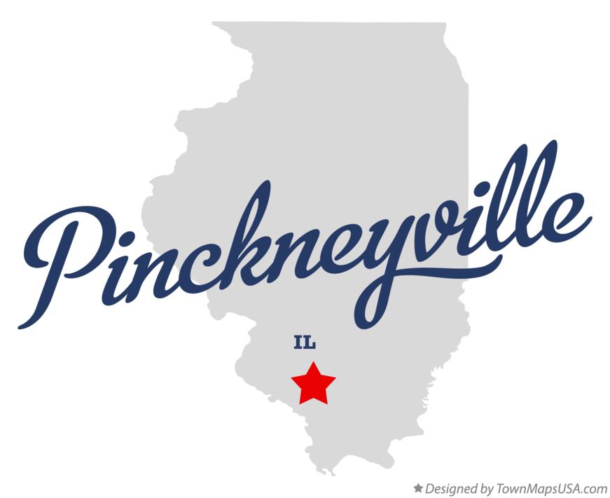 Map of Pinckneyville Illinois IL