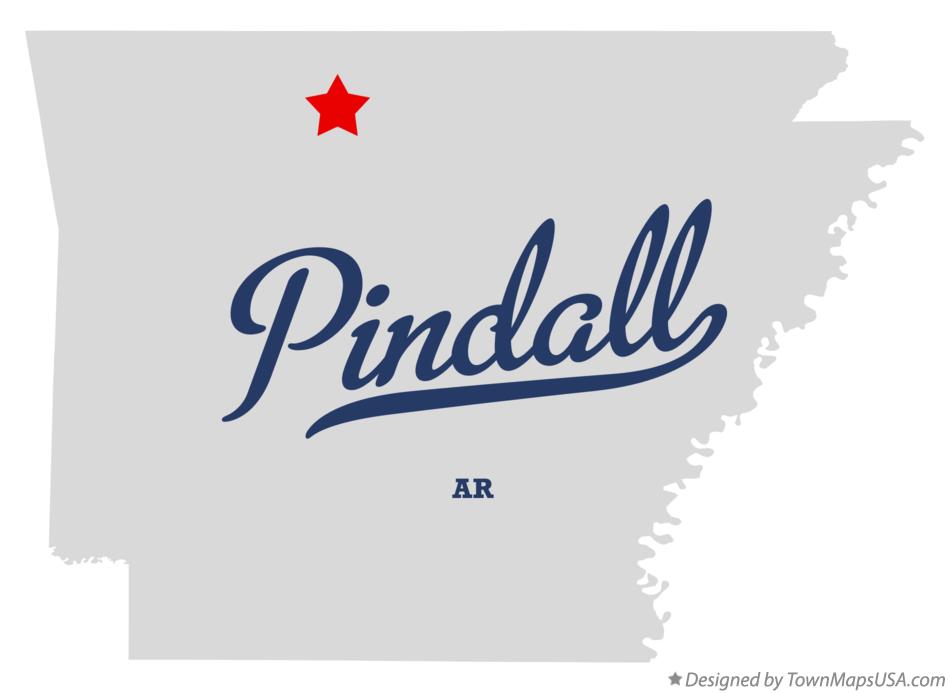 Map of Pindall Arkansas AR