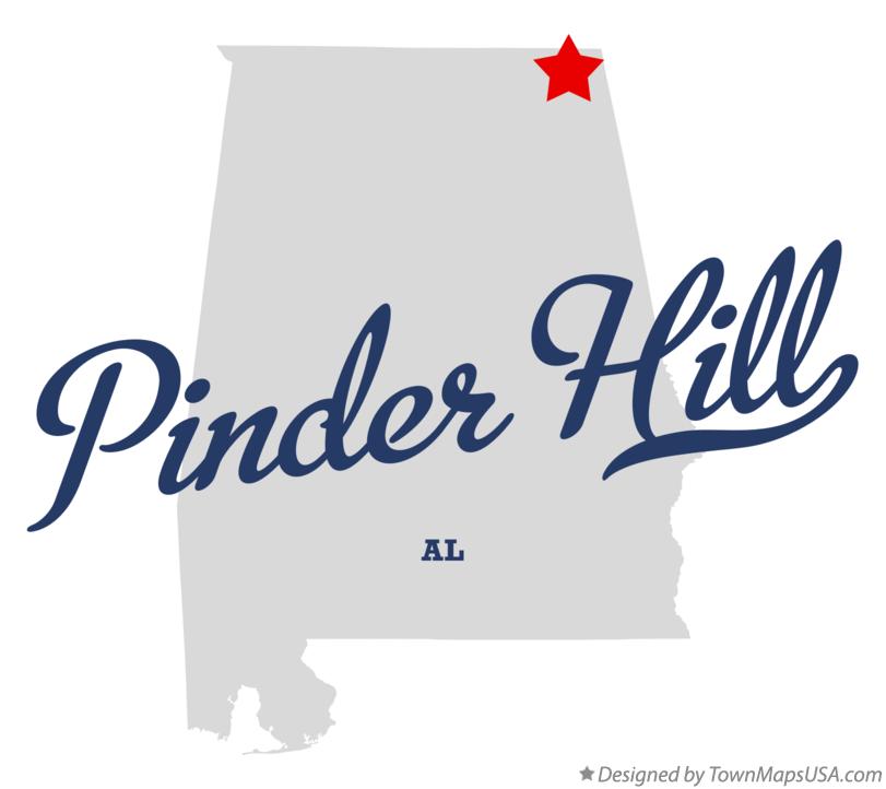 Map of Pinder Hill Alabama AL