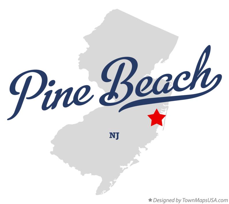 Map of Pine Beach New Jersey NJ