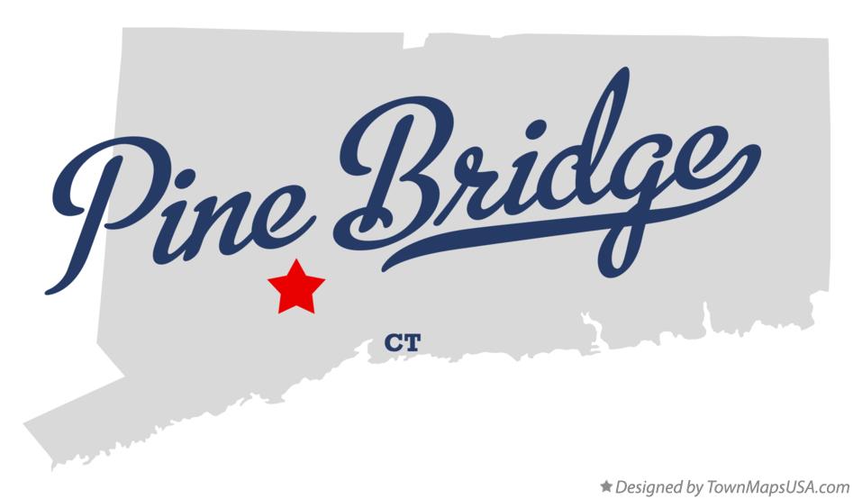 Map of Pine Bridge Connecticut CT