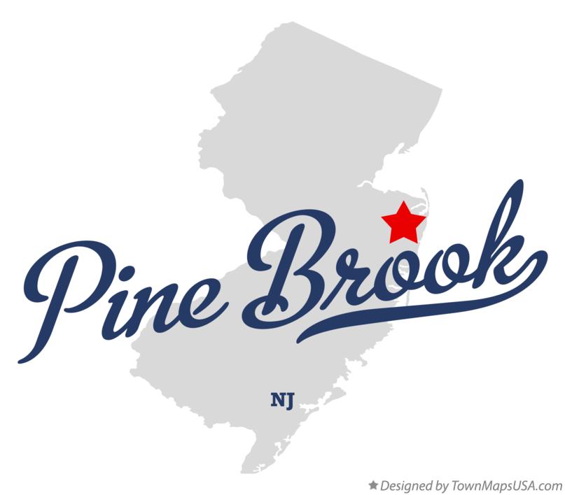 Map of Pine Brook New Jersey NJ