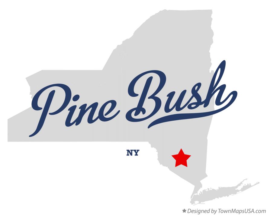 Map of Pine Bush New York NY