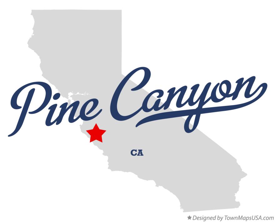 Map of Pine Canyon California CA