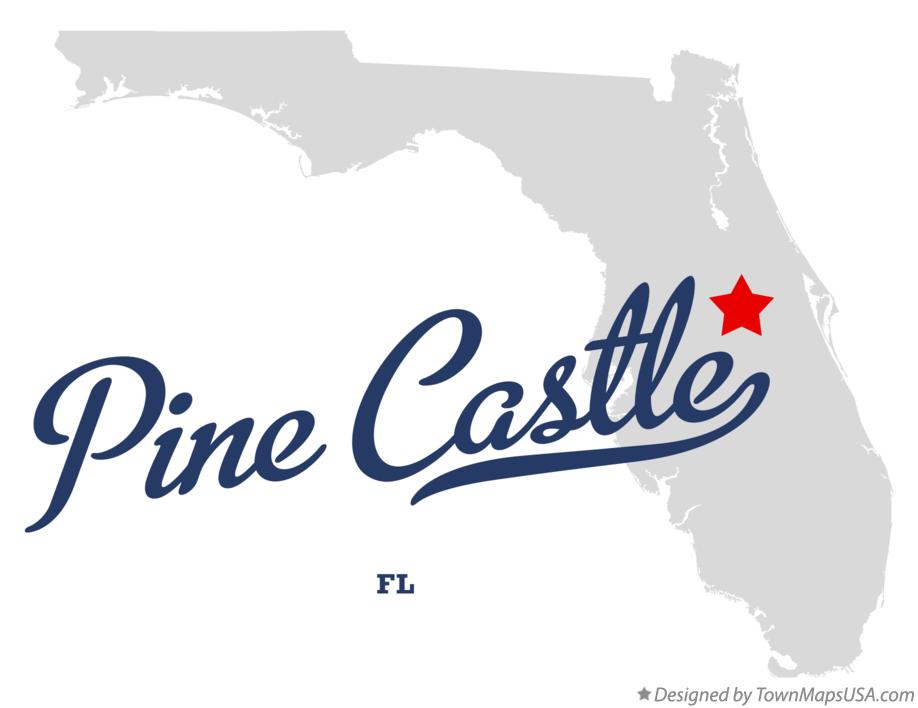 Map of Pine Castle Florida FL