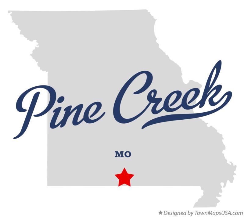 Map of Pine Creek Missouri MO