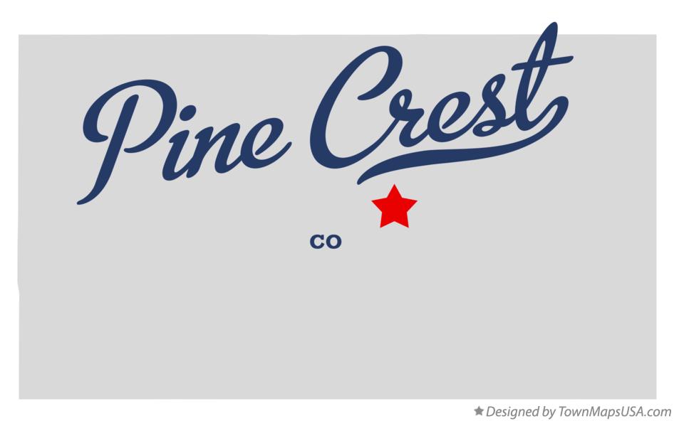 Map of Pine Crest Colorado CO