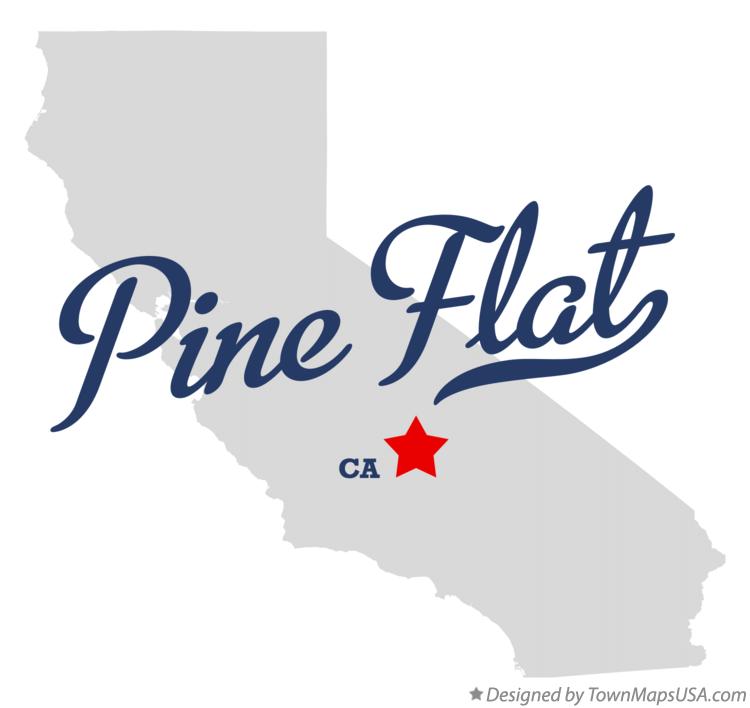 Map of Pine Flat California CA