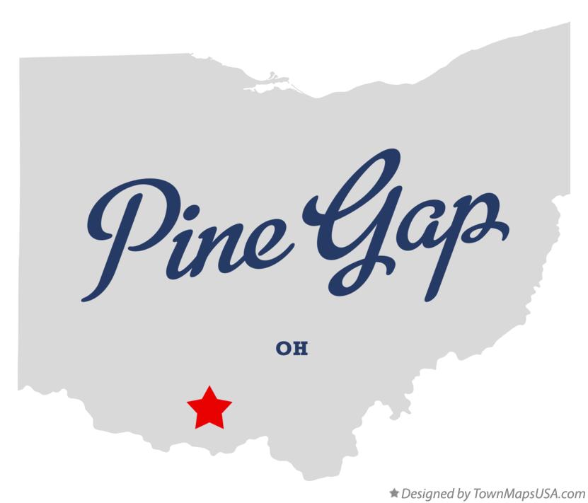 Map of Pine Gap Ohio OH